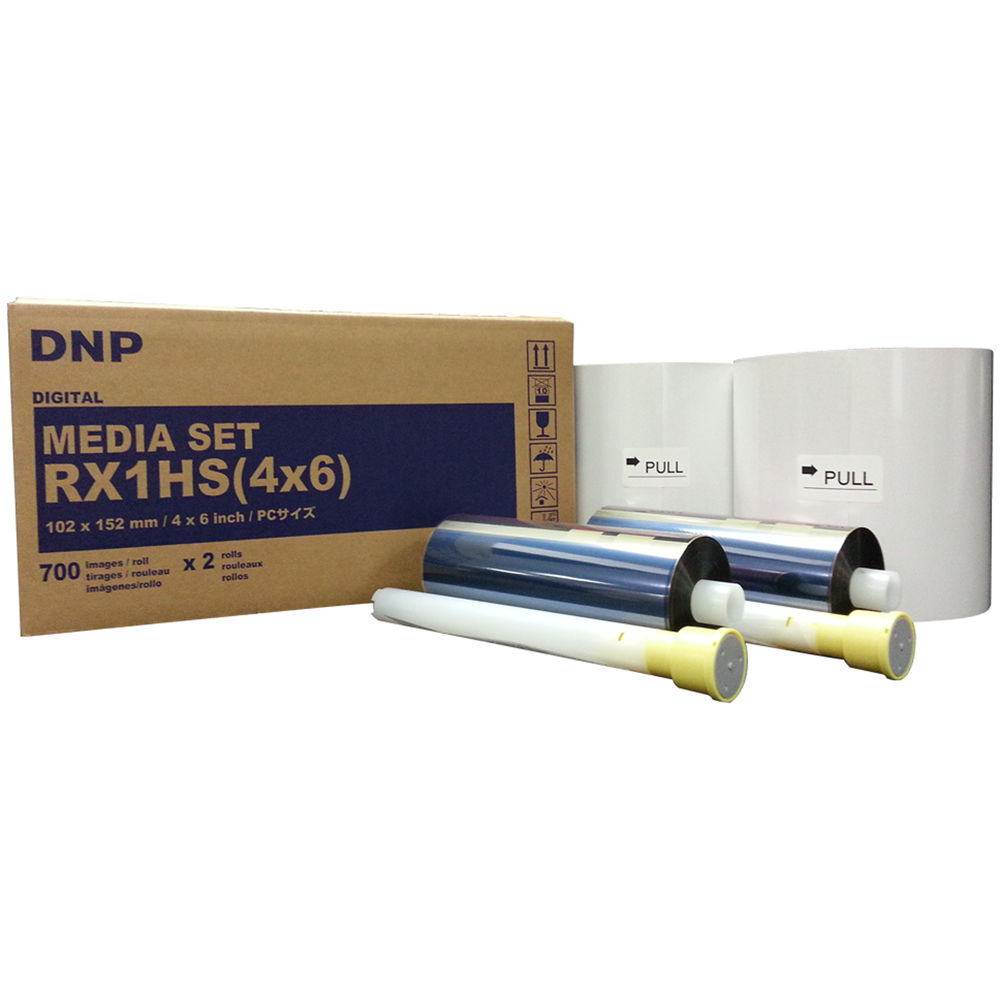DNP 4 x 6″ Media Set for DS-RX1HS & RX1 Printers (2 Rolls, 1400 Prints)