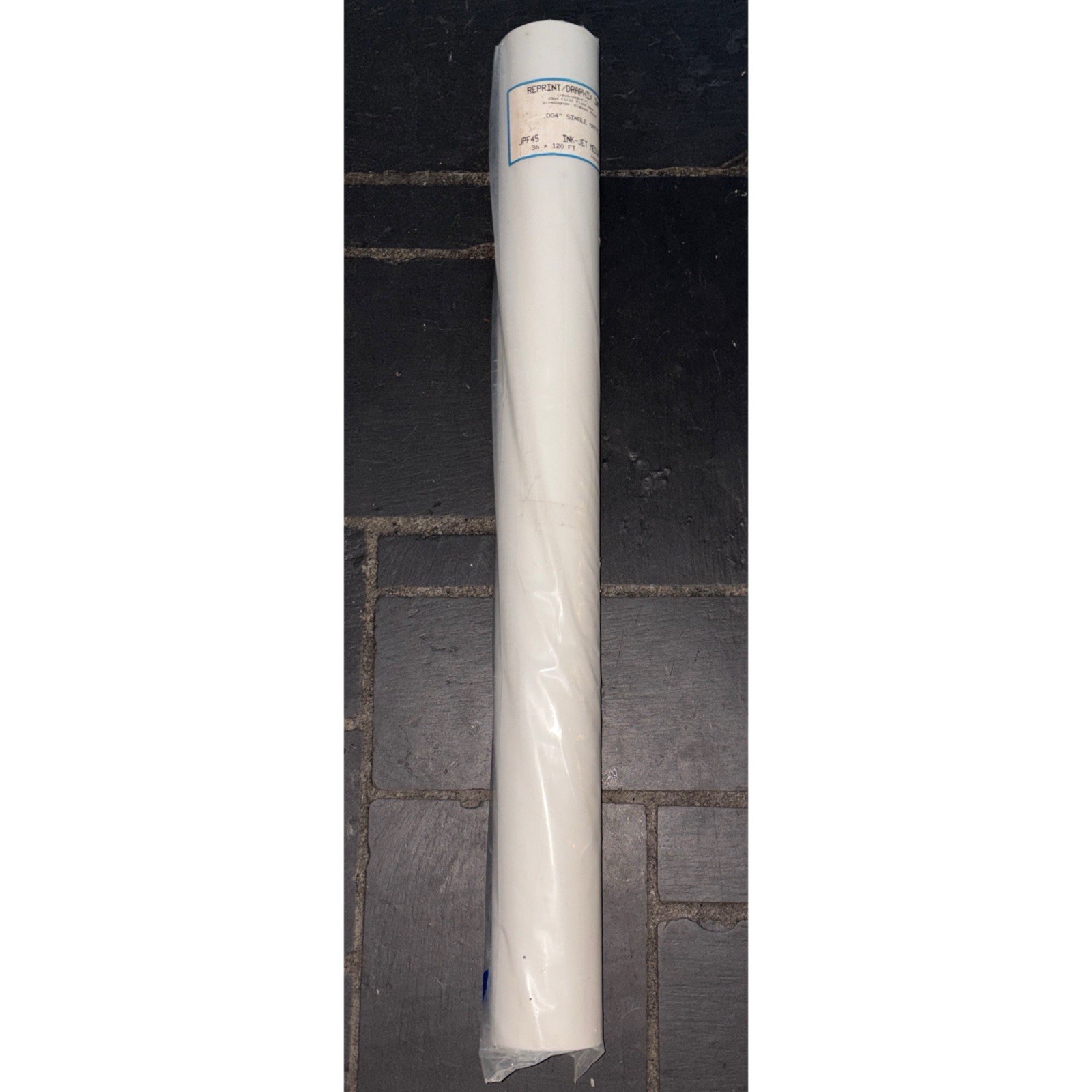 Single Matte Film White 36” x 120’ NEW InkJet Media .004” JPF 45 Reprint/Draphix