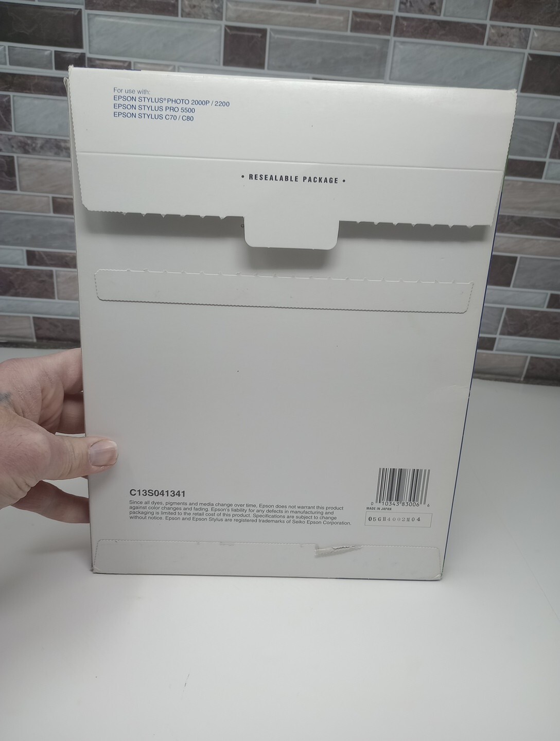 Epson Enhanced Matte Paper 8.5″ x 11″ White 48 SHEETS ONLY S041341