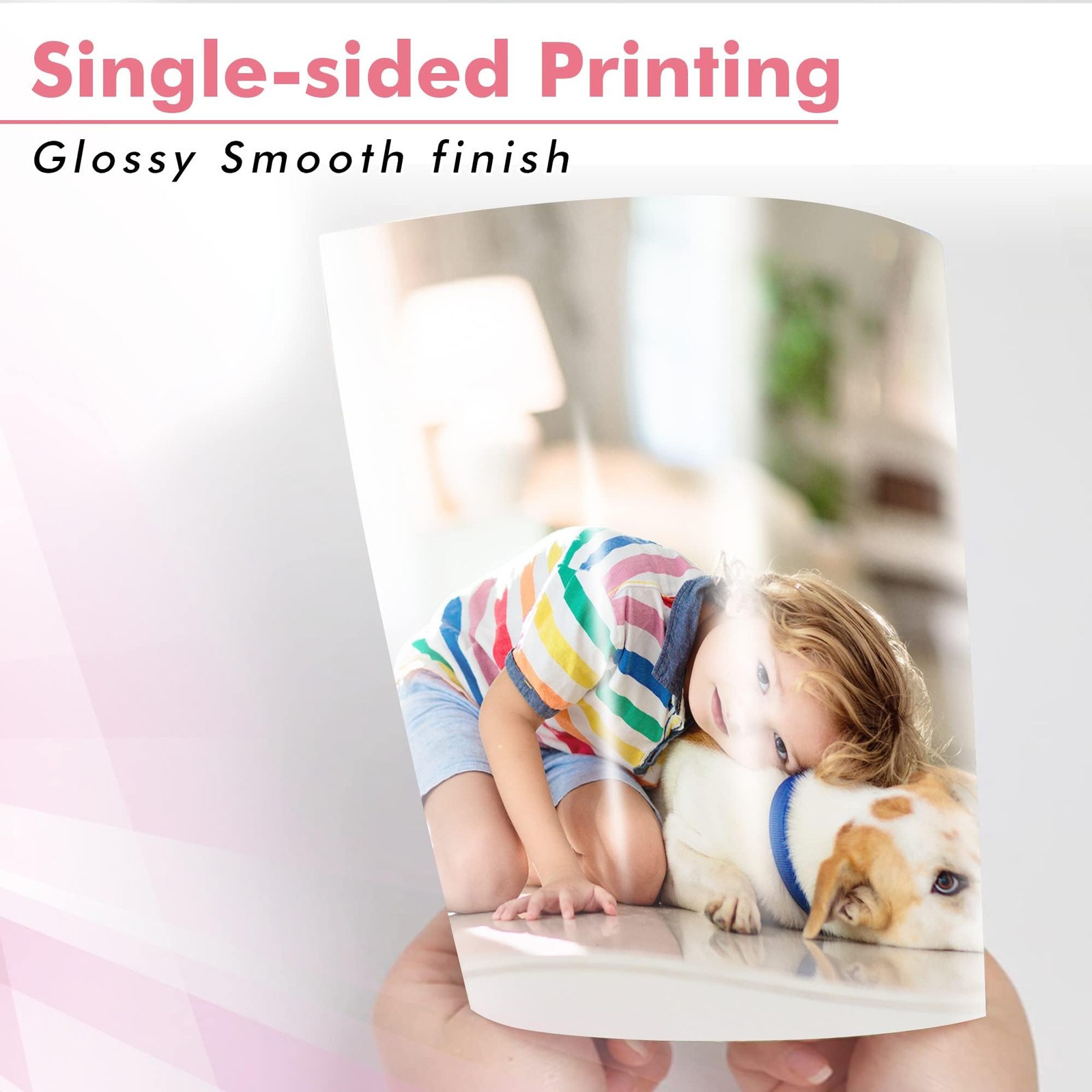 200 PCS 5×7 Inch 54lb 200gsm Glossy Thick Inkjet Photo Paper Invitation Cards