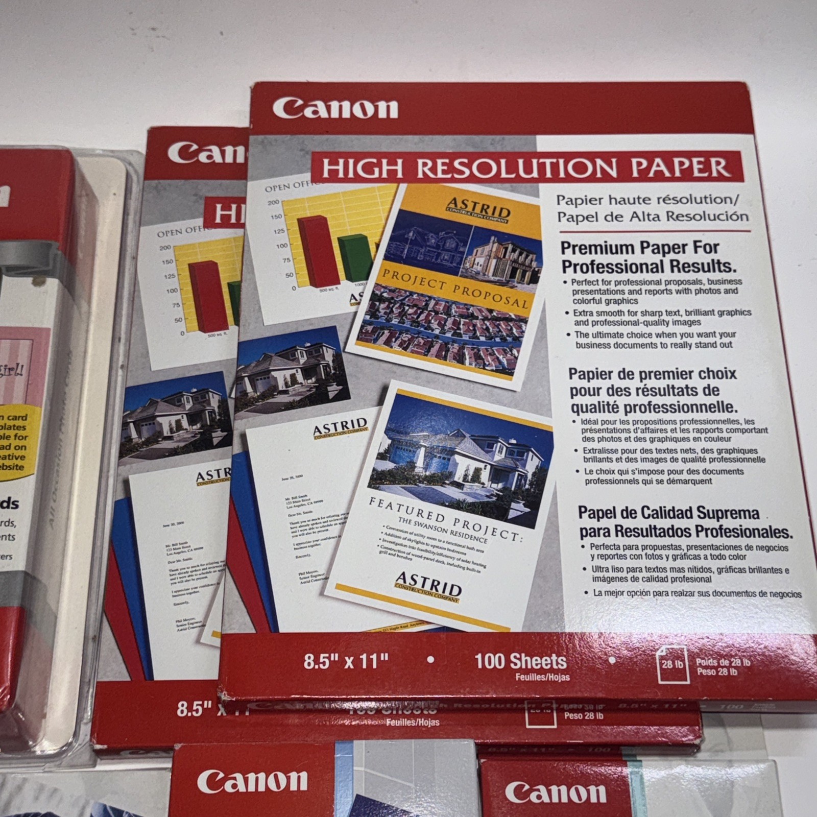 Lot Canon Photo Printing Paper – Canon 8 1/2″x11″ 4×6” 5×7” Envelopes New