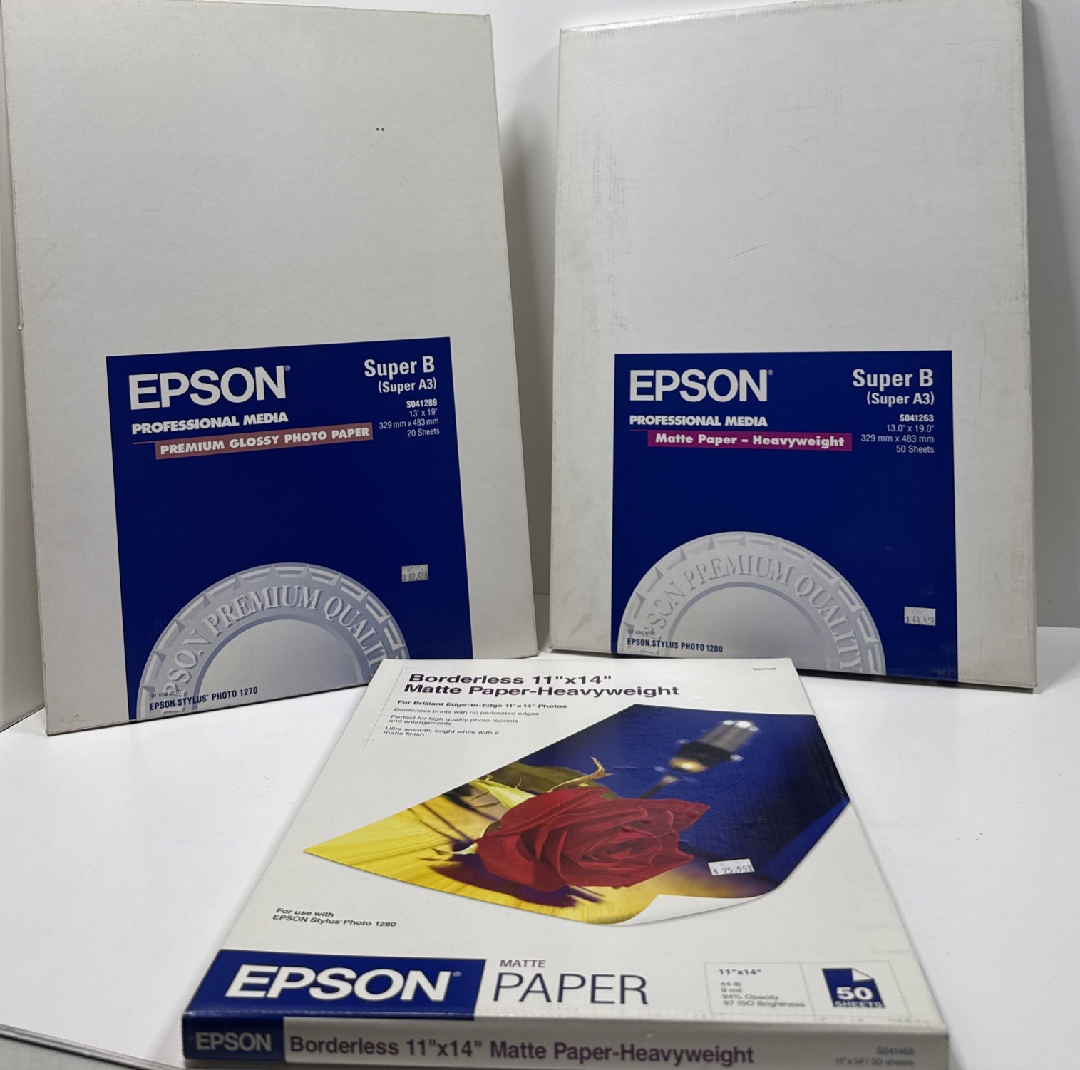 Epson Professional Media 13×19 SuperB Matte Paper Heavyweight 50 Sheets+2 READ