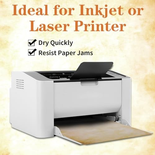 80 Sheets Vintage Paper, 8.5″x11″ Letter Size Printer Paper, Classic-A