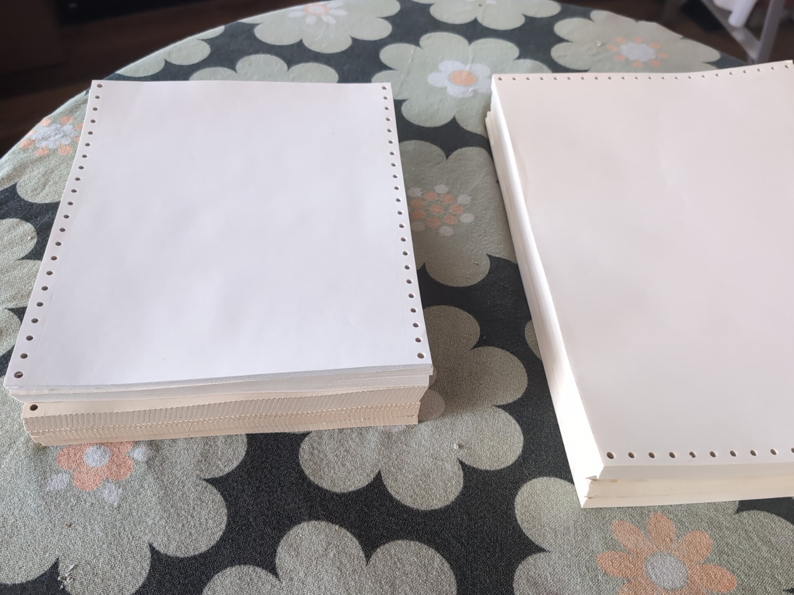 Continuous Dot Matrix Tractor Feed Printer Computer Paper 9.5″×11″ & RARE