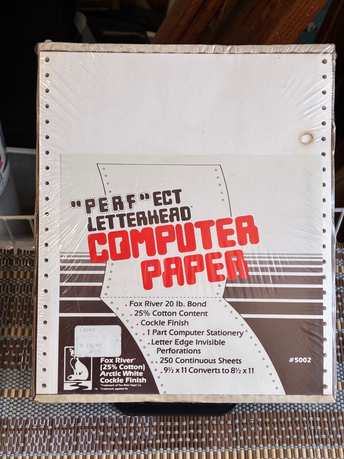 Fox River Perfect Letterhead Computer Paper 20 lb Bond 250 Sheets Sealed