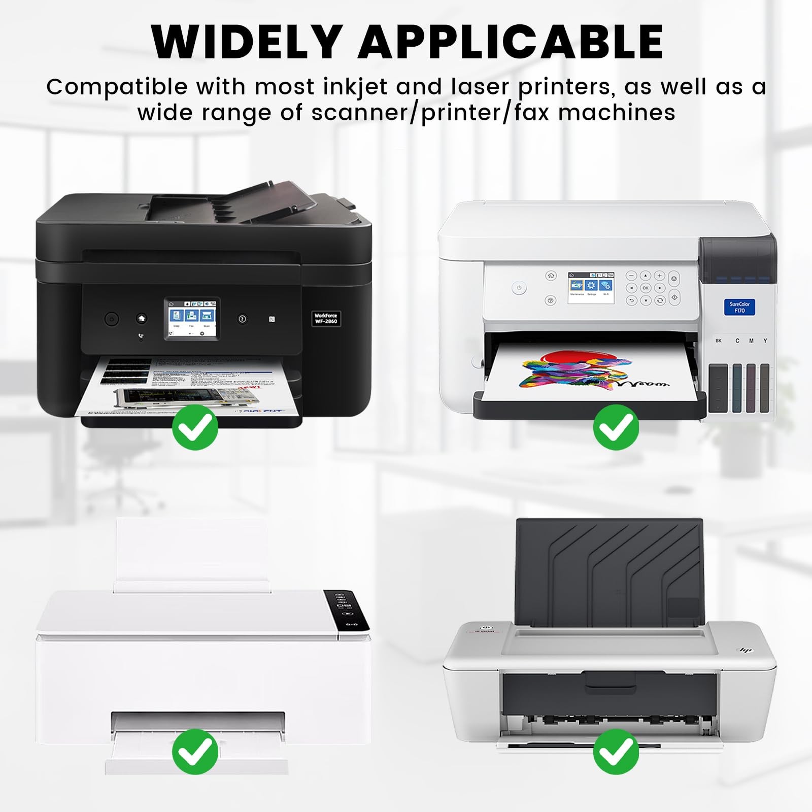 18 PCS Printer Cleaning Sheets, 8.5 x 11 Inches Laser Printer Cleaning Sheets…