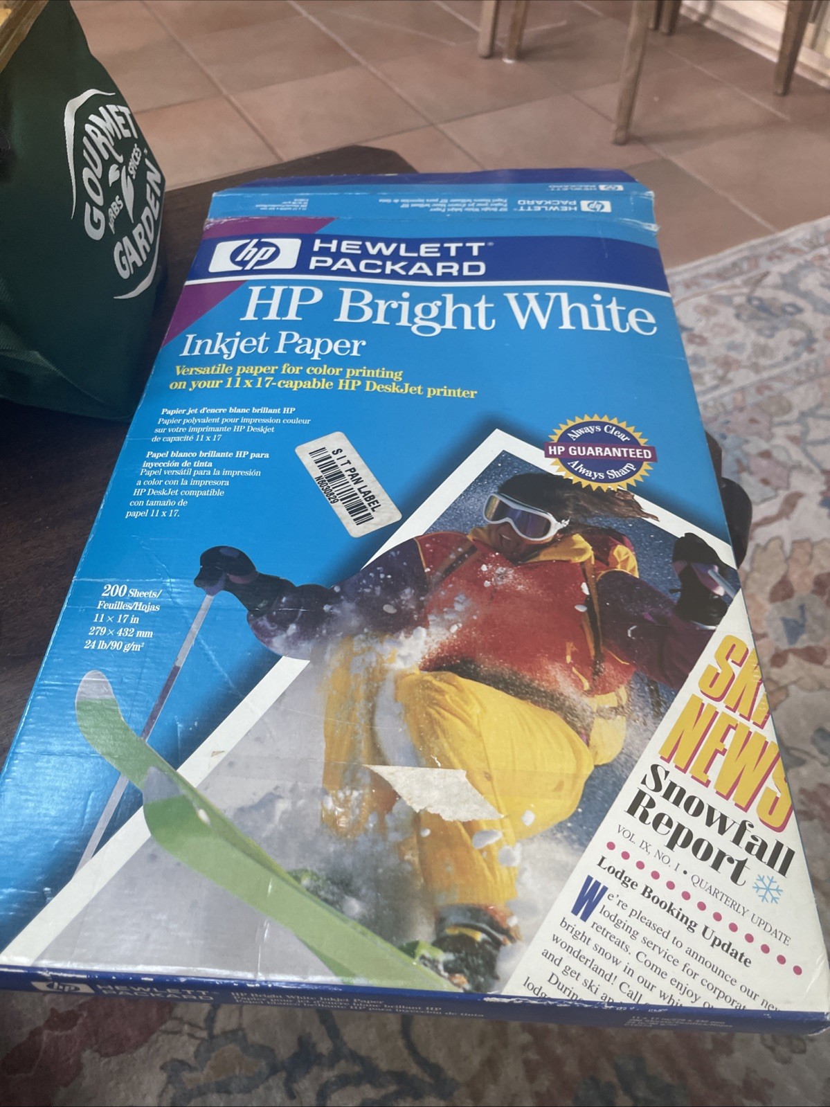 HEWLETT PACKARD Open Box 180 Sheets 11×17 HP Bright White Inkjet Paper C1857A