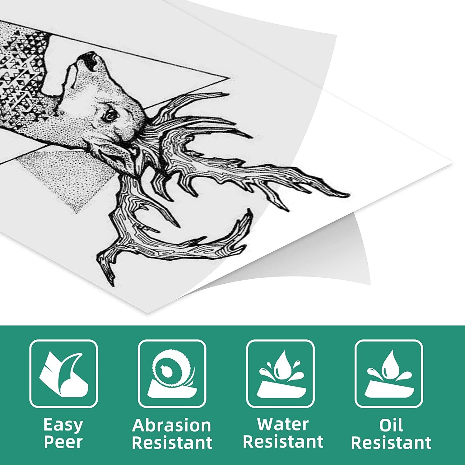 Silver Glitter Transparent Sticker Labels 50mm Adhesive Thermal Paper for M02