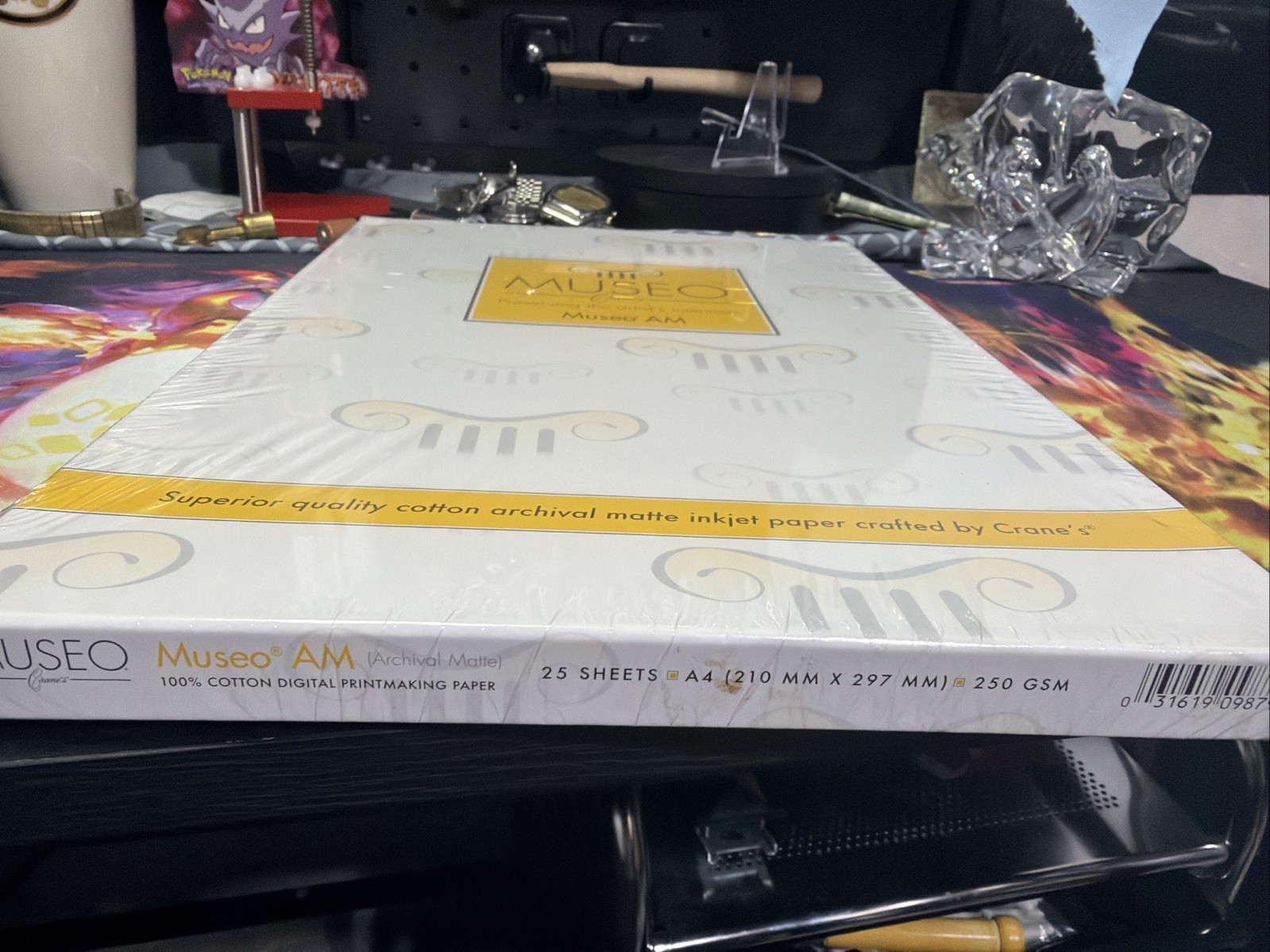 MUSEO AM 250 gsm, 100% Cotton, 8 1/2 x 11 Bright White Acid Free Crane And Co