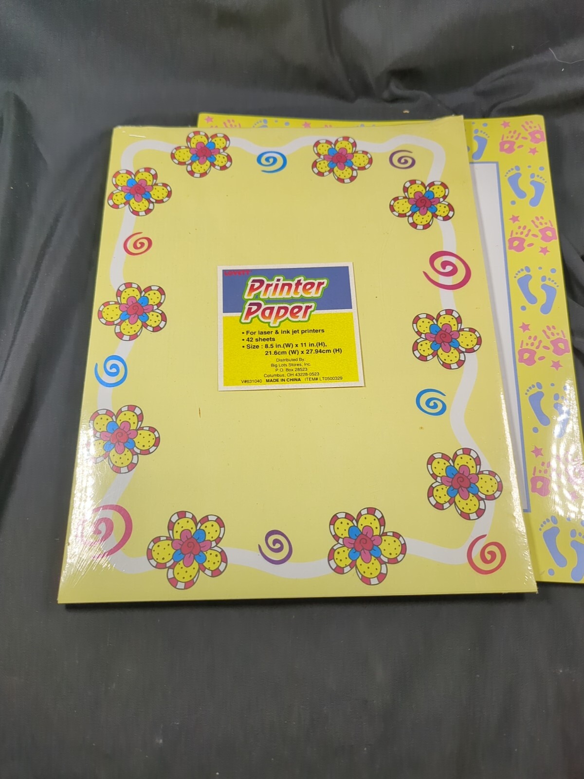 126 Sheets Floral Flowers Roses Pansy Baby Foot Hand Prints Computer paper 