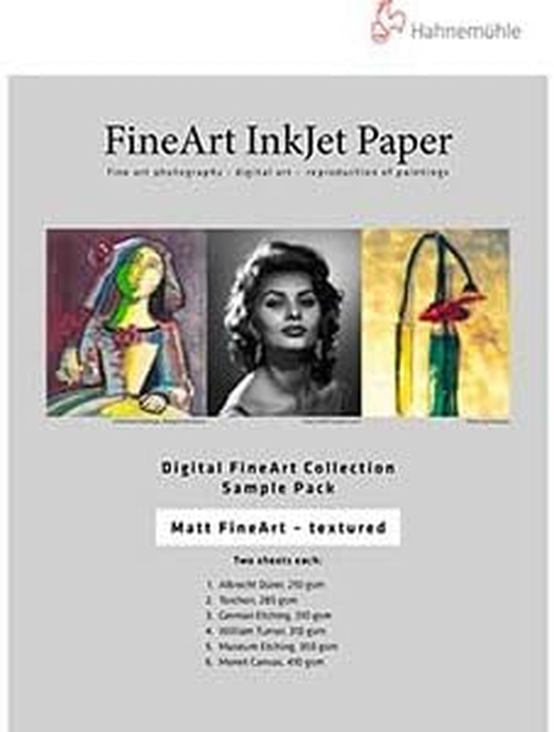 Inkjet Paper Sample Pack Matte Textured 8.5X11 In, 10 Sheets