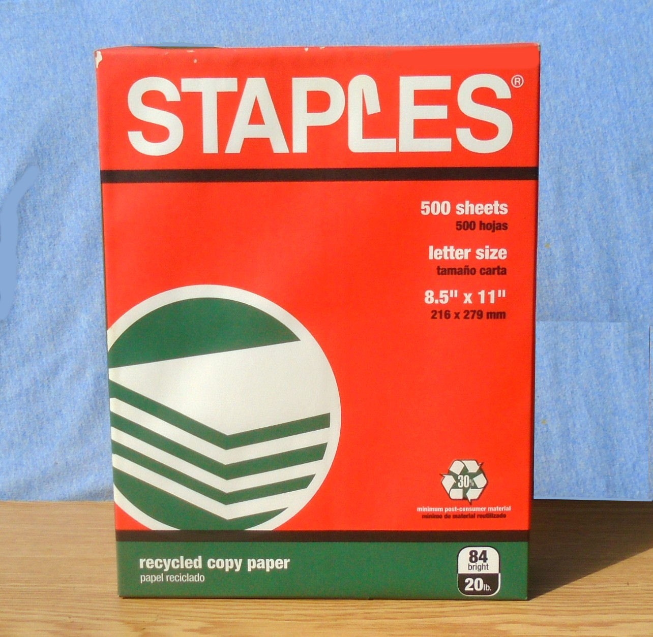 Staples Office Paper 8½”x11″ 20 lb. 500 Sheets 84 Bright – Sealed