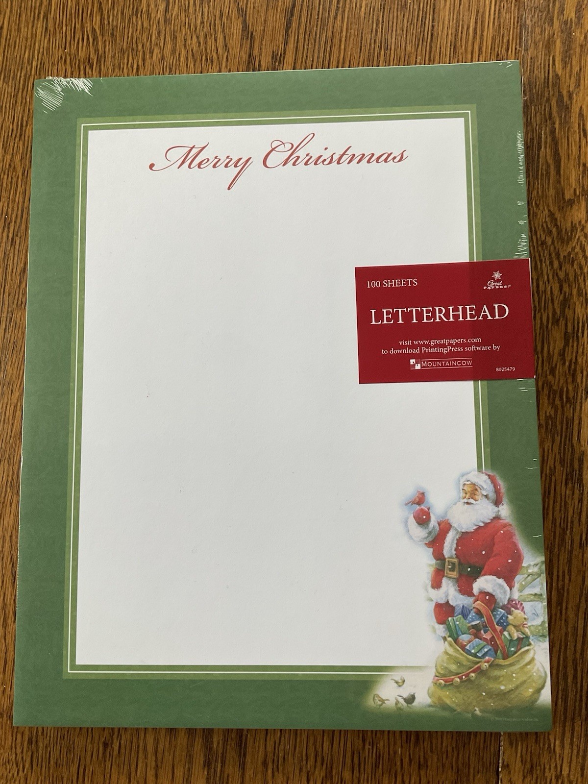 Letterhead Holiday Printer Paper Set of 2 100 Pages New Sealed