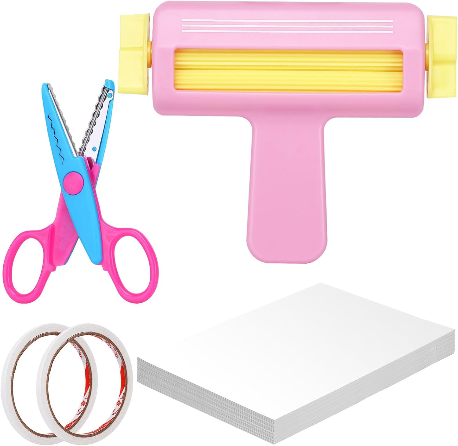 100 Sheets 8.25 x 11.6 Inches Glossy Thin Inkjet Paper Paper Crimper Pinking She