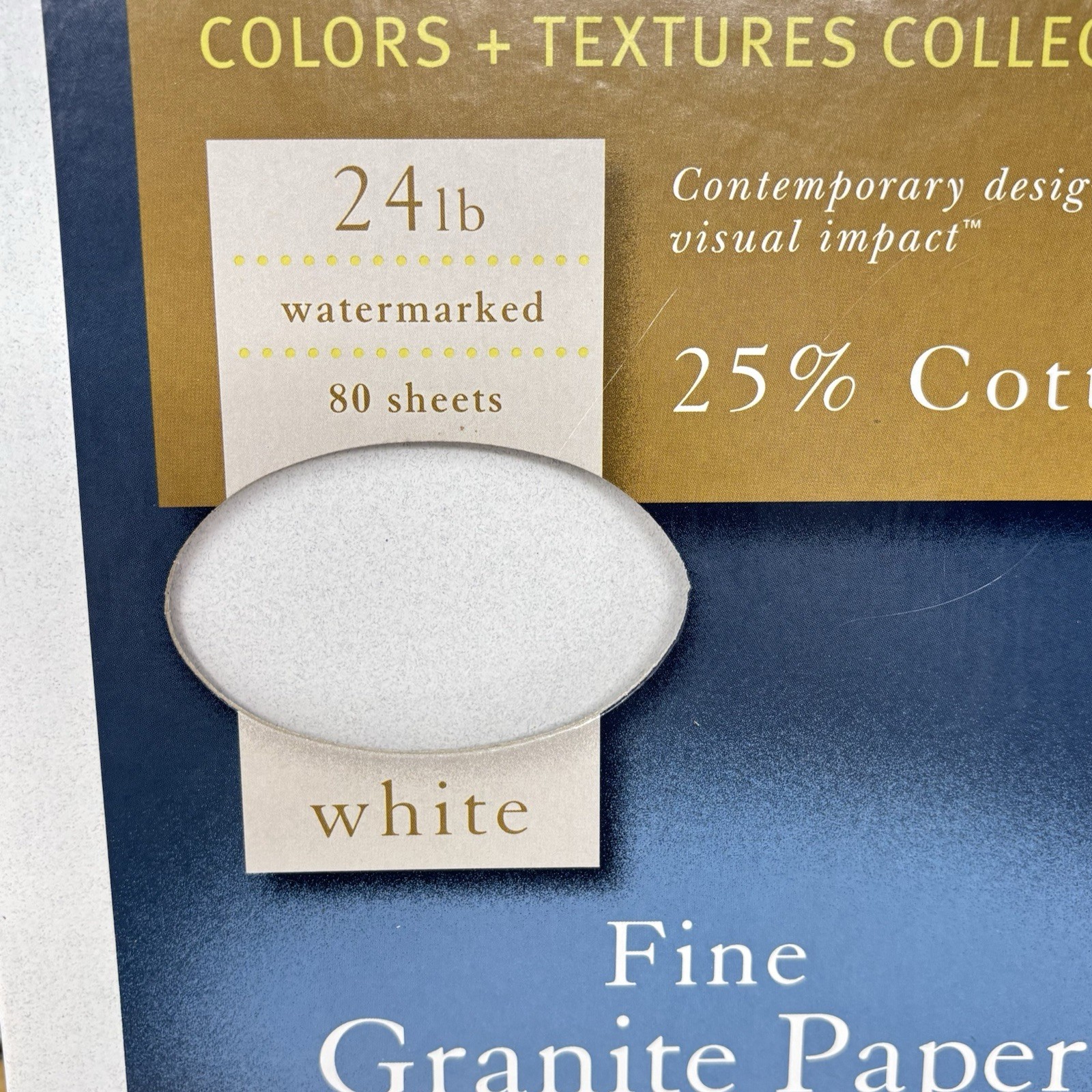Southworth 25% Cotton Fine Granite Paper, 8.5″ x 11″, WHITE 24# Watermarked OPEN