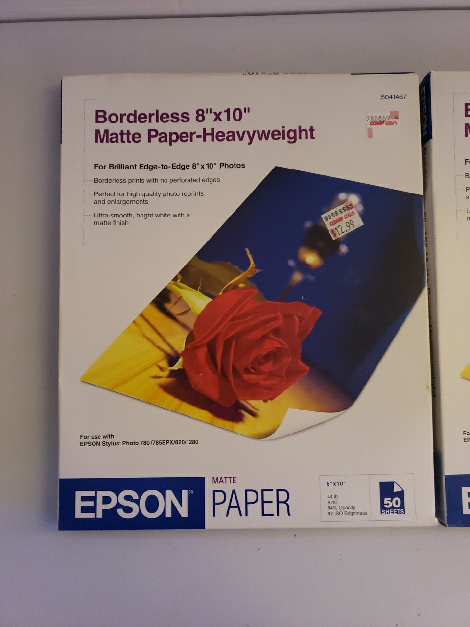 Lot Of 2 Epson Matte Paper (2) Packs 50 Sheets 8.5″ x 11″ New Sealed Ships Fast