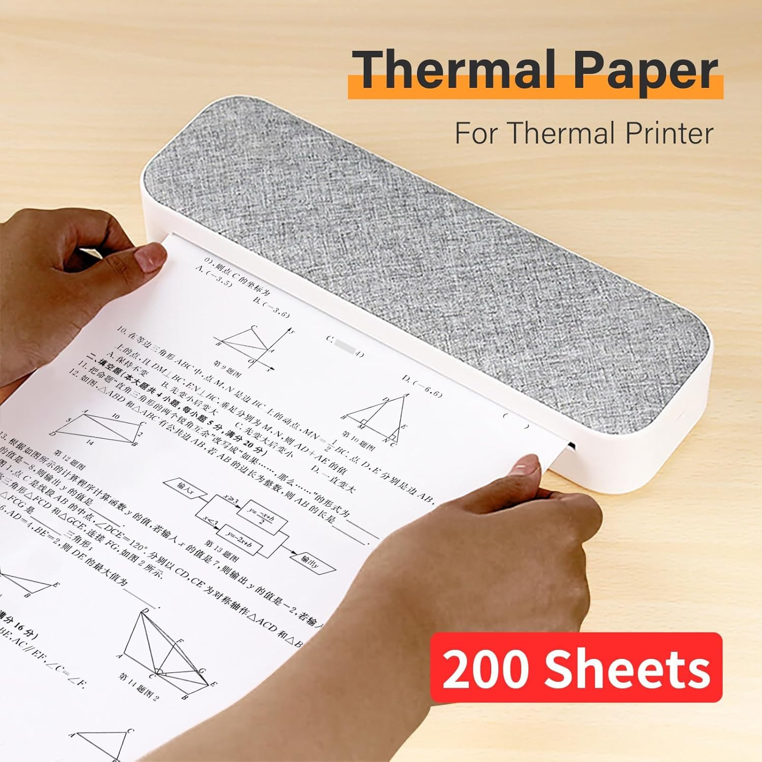 A4 Thermal Printer Paper 8.26″ x 11.69″ Continuous Fold 200 Sheets BPA Free