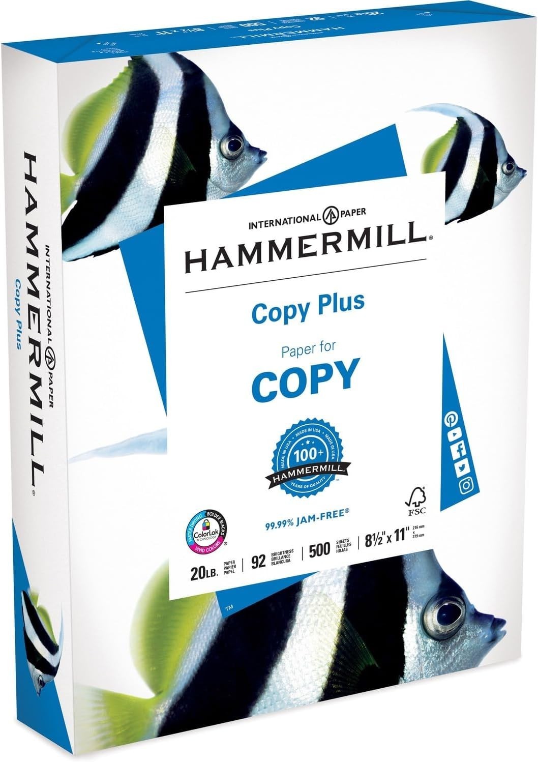 High-Quality Printer Paper 20 lb – 500 Sheets, Acid-Free, 8.5 x 11, Made in USA