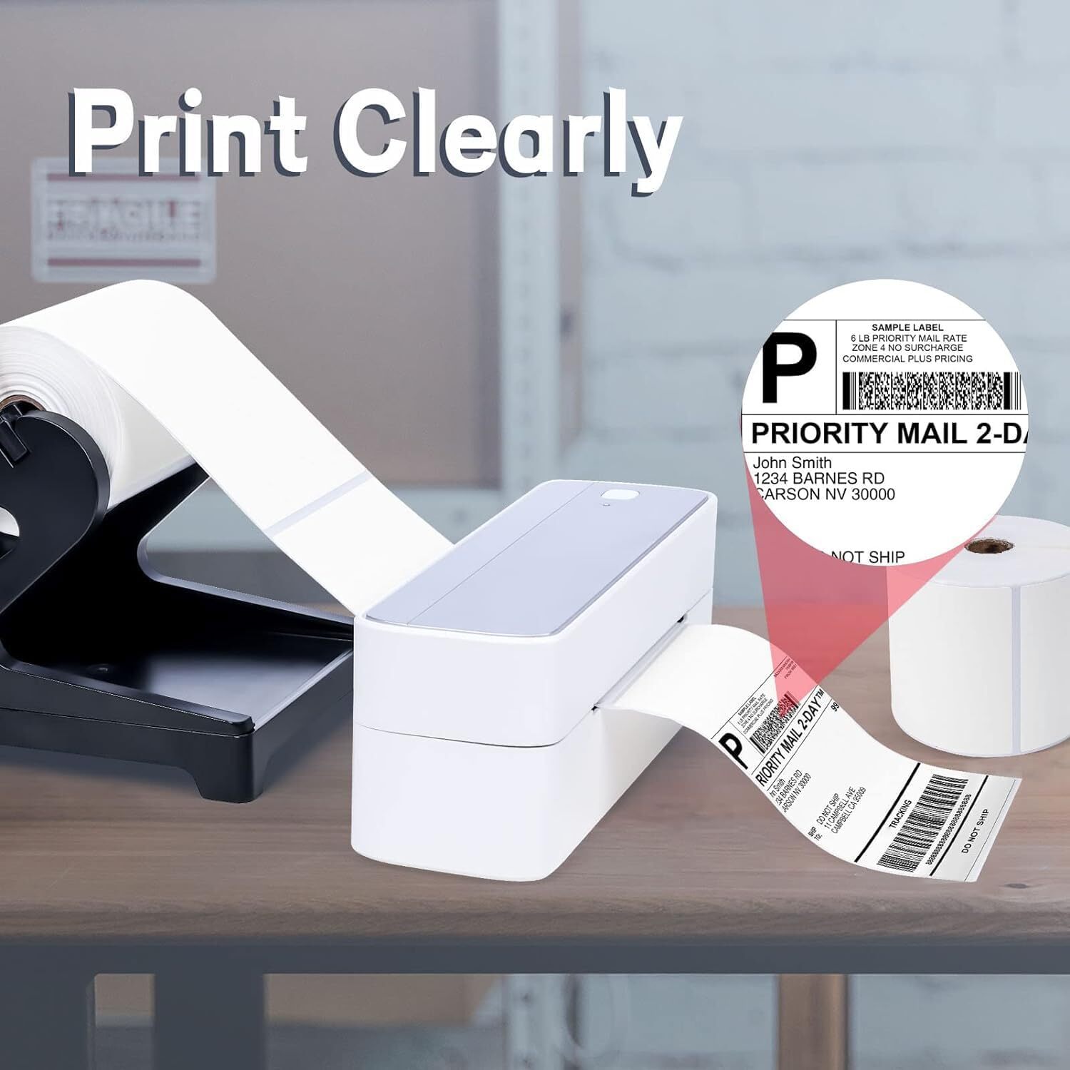 Direct Thermal 4×6 Label 100x150mm Shipping Label Self Adhesive For USPS UPS