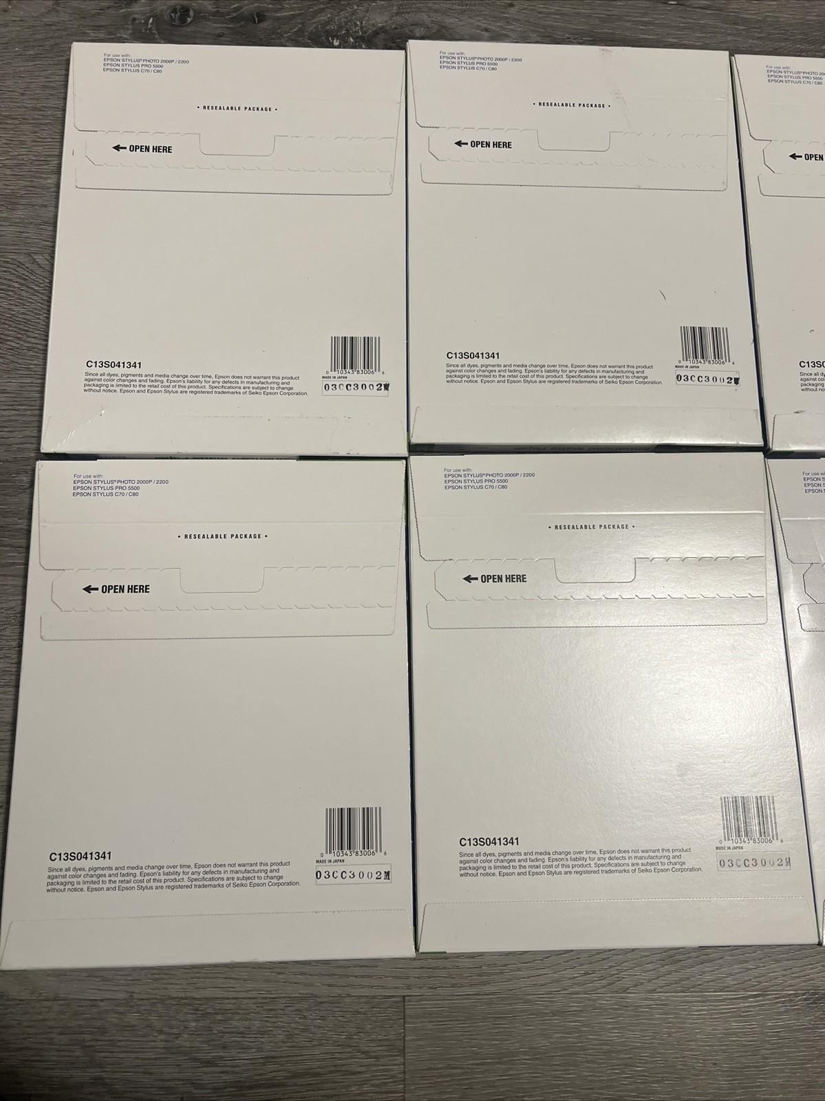 Epson Enhanced Matte Paper 8.5″ x 11″ 50 Sheets True Finish Lot Of (7)