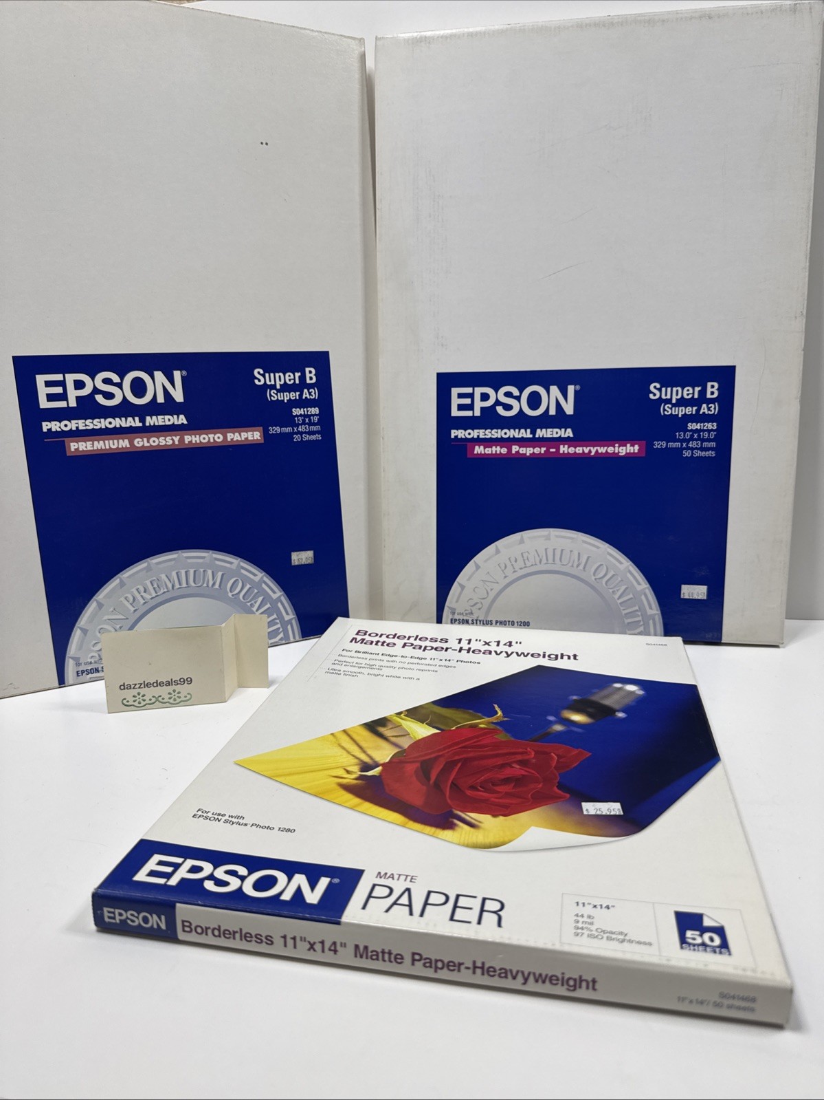 Epson Professional Media 13×19 SuperB Matte Paper Heavyweight 50 Sheets+2 READ