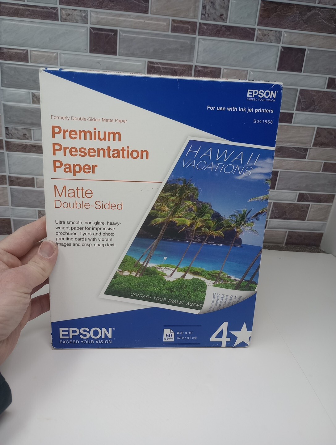 Epson Premium Presentation Paper MATTE 8.5×11″ Double-Sided 50 Sheets