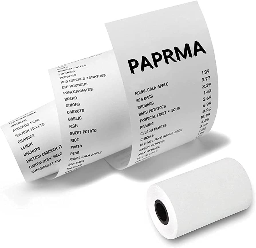 2 1/4″ x 85′ BPA-Free Thermal Receipt Paper Rolls (50 2 X 85″, White