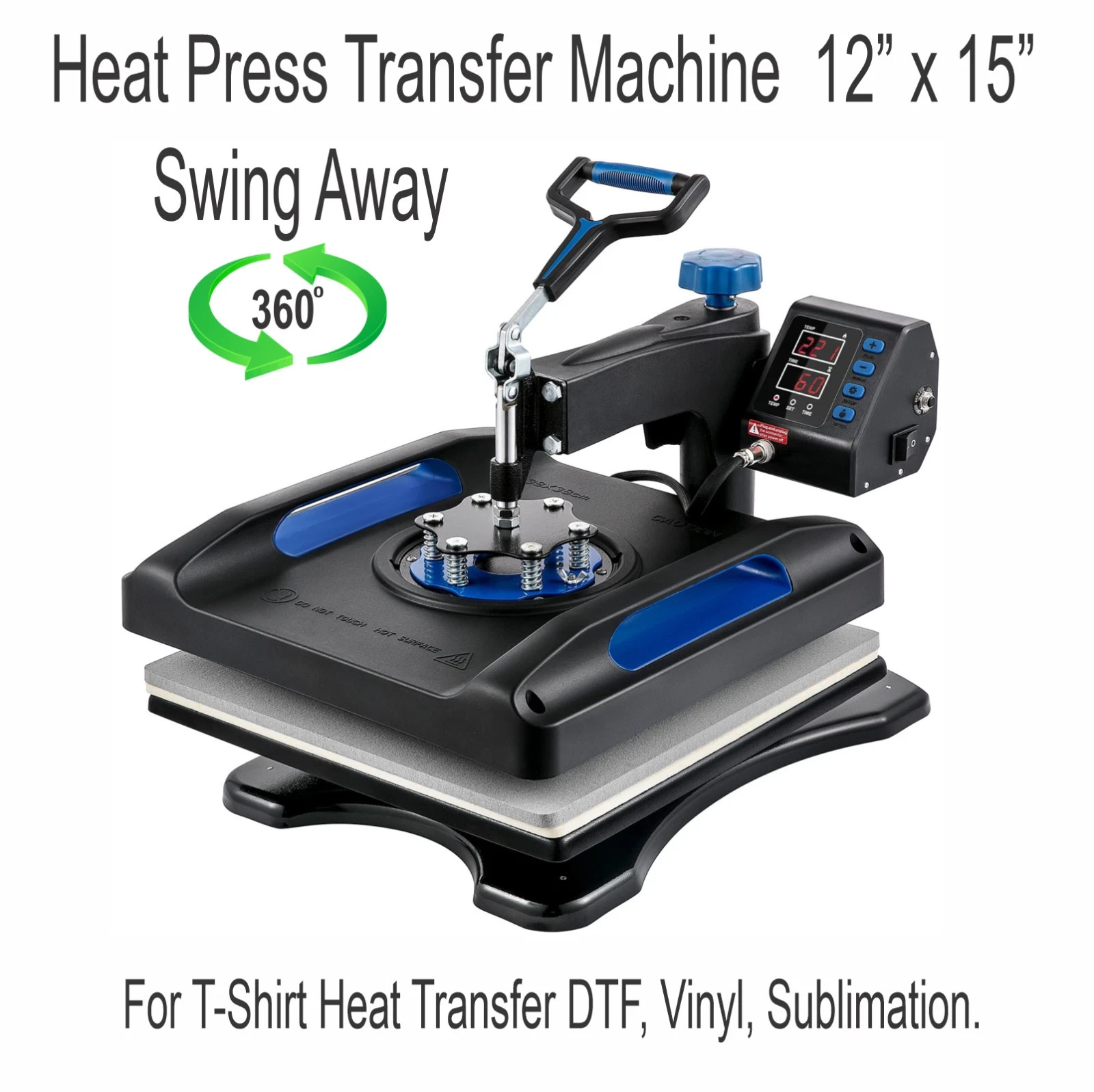 Epson Printer with DTF ink plus Heat Press 12″x15″ T-Shirt Maker Bundle