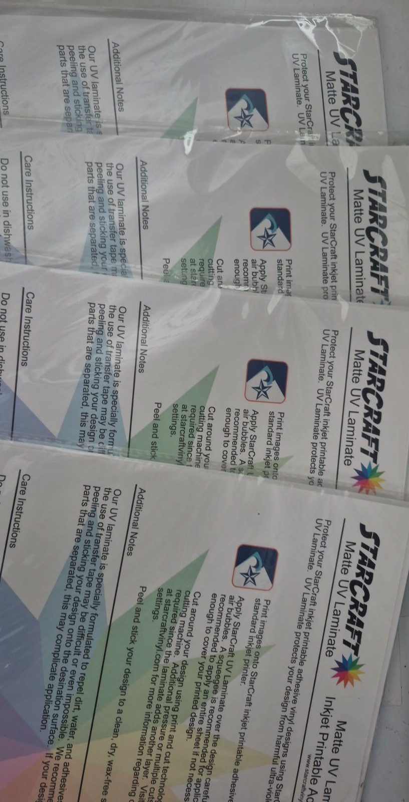 40CT Matte 8.5″x11″ Printable Vinyl Sticker Paper for Inkjet Laser Waterproof