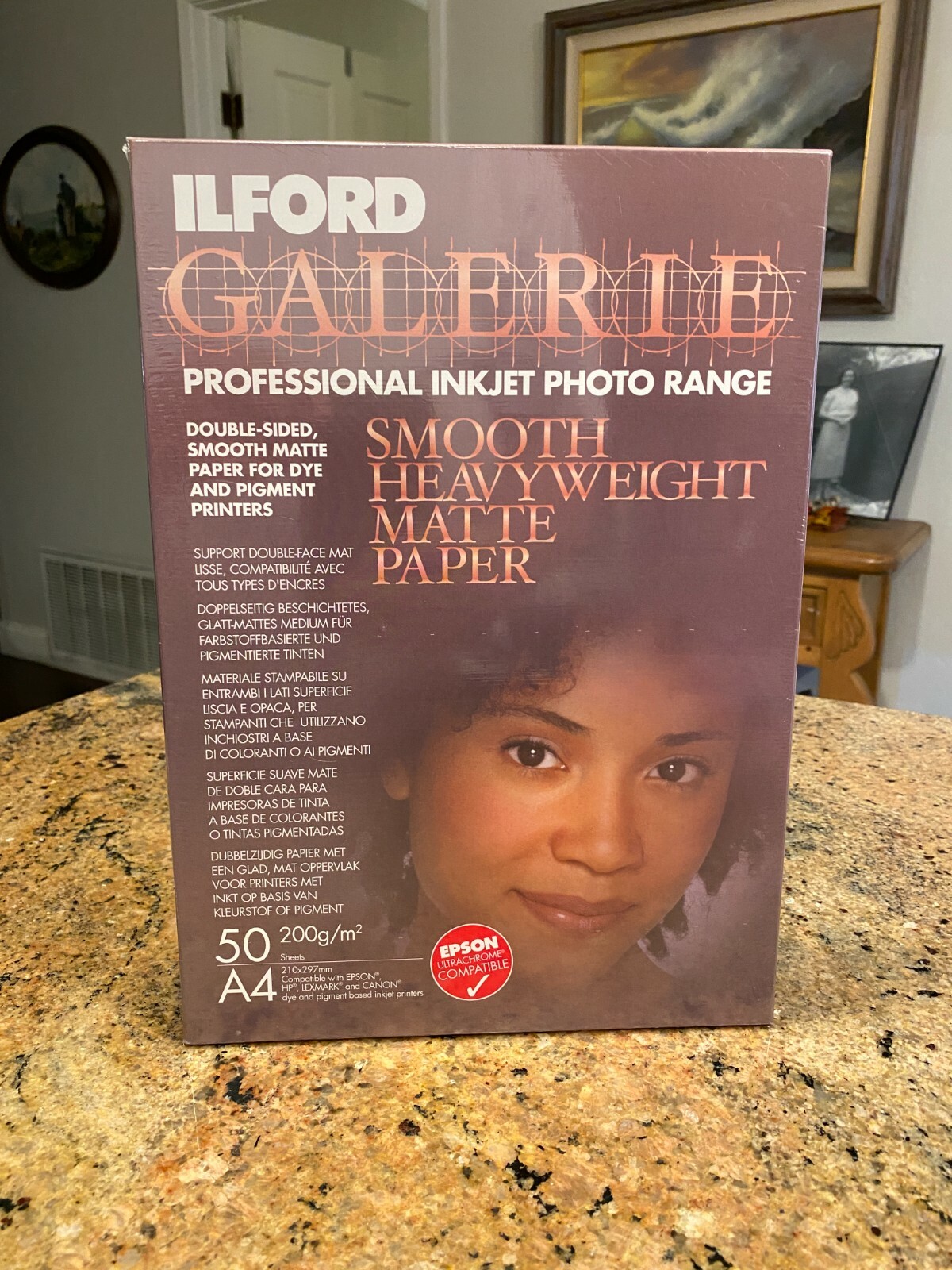 Ilford “GALERIE” Smooth matte Paper- Professional Inkjet-8.25″x11.75″ 50 sheets
