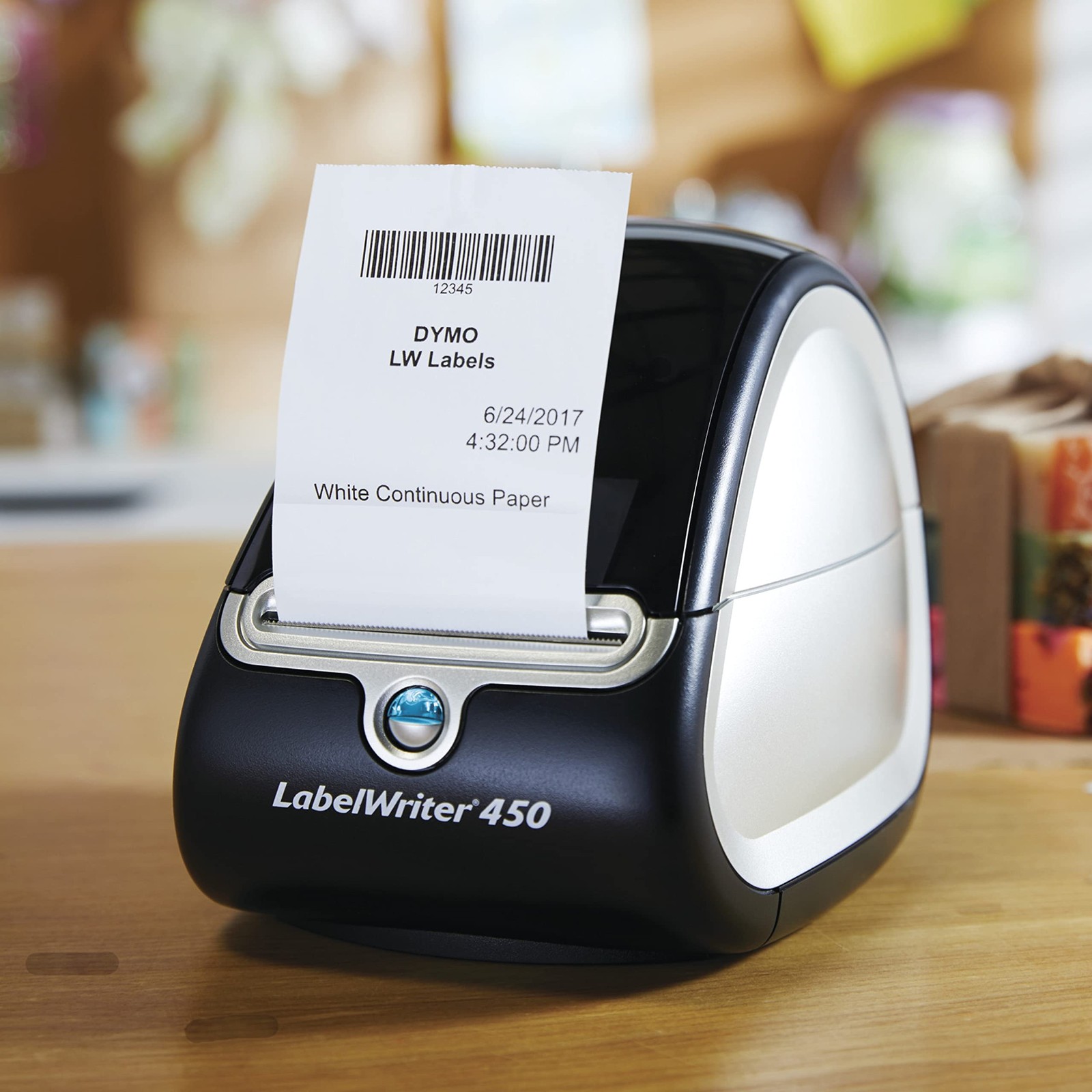 DYMO Authentic LW Continuous Labels, Labels for 1 roll, White