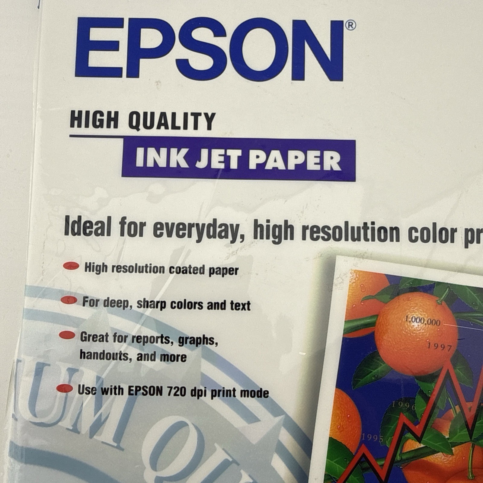 Epson High Quality Inkjet Paper Matte Letter 8.5 x 11 100 Sheets S041111