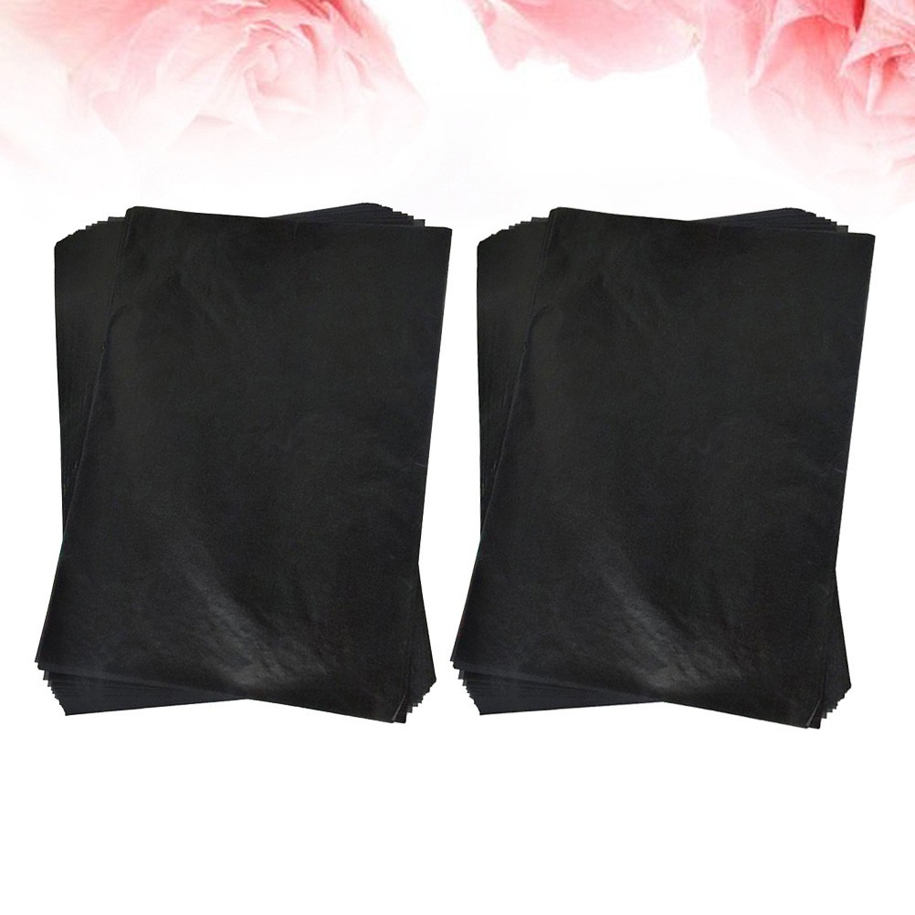 Black Carbon Transfer Paper 200Pcs Tracing Paper for Writing