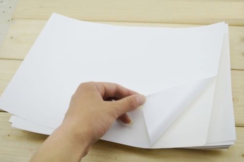 50 Sheets PP Synthetic Adhesive Paper Sticker Print Matt for Inkjet Printer Ink