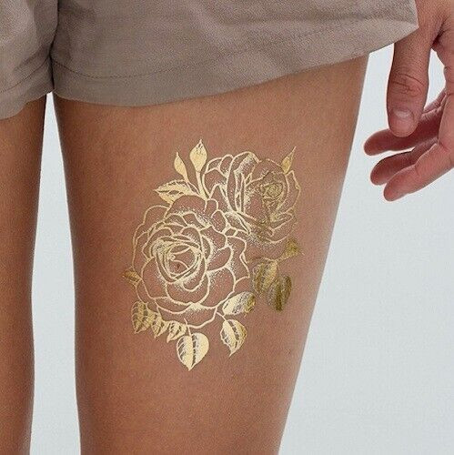 INKJET Temporary Tattoo Tatoo GOLD Transfer Decal Paper 8.5”x11” 10Sh Made In US
