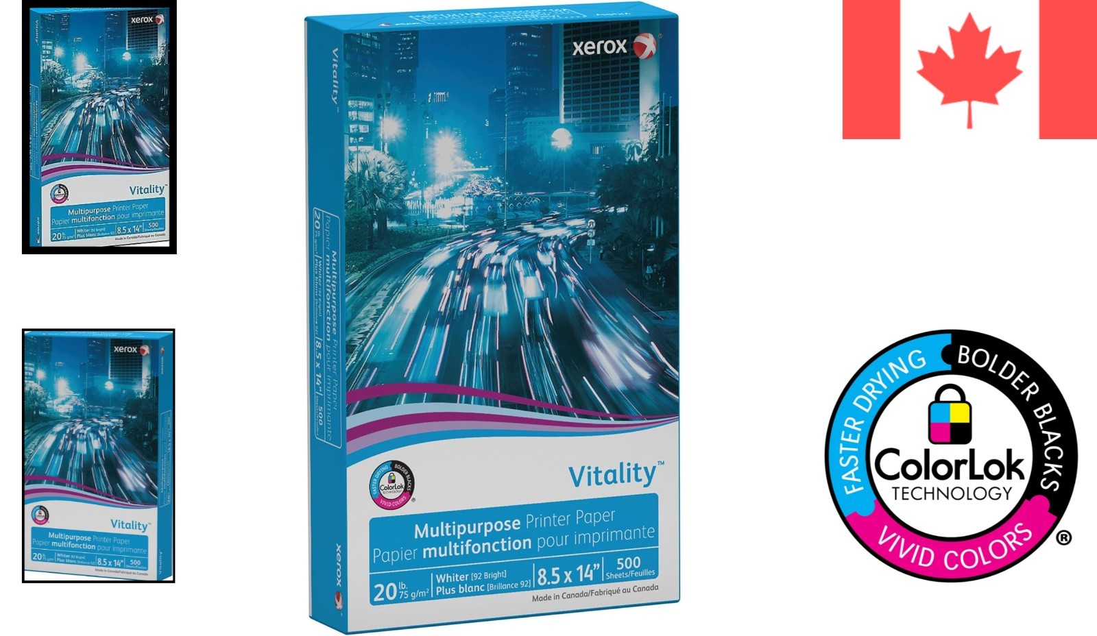 500 Sheets of Vitality Legal Size White Printer Paper – Double-Sided Use