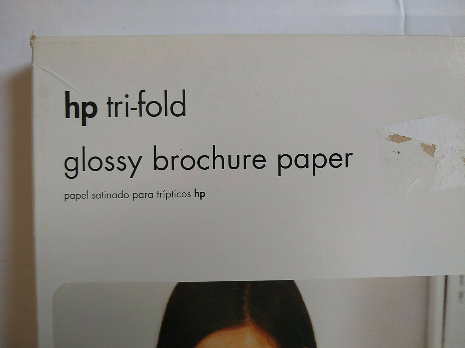 HP Tri-fold Glossy Brochure Paper Inkjet 100 Sheet 8.5×11 44lb Bond W/ Seals