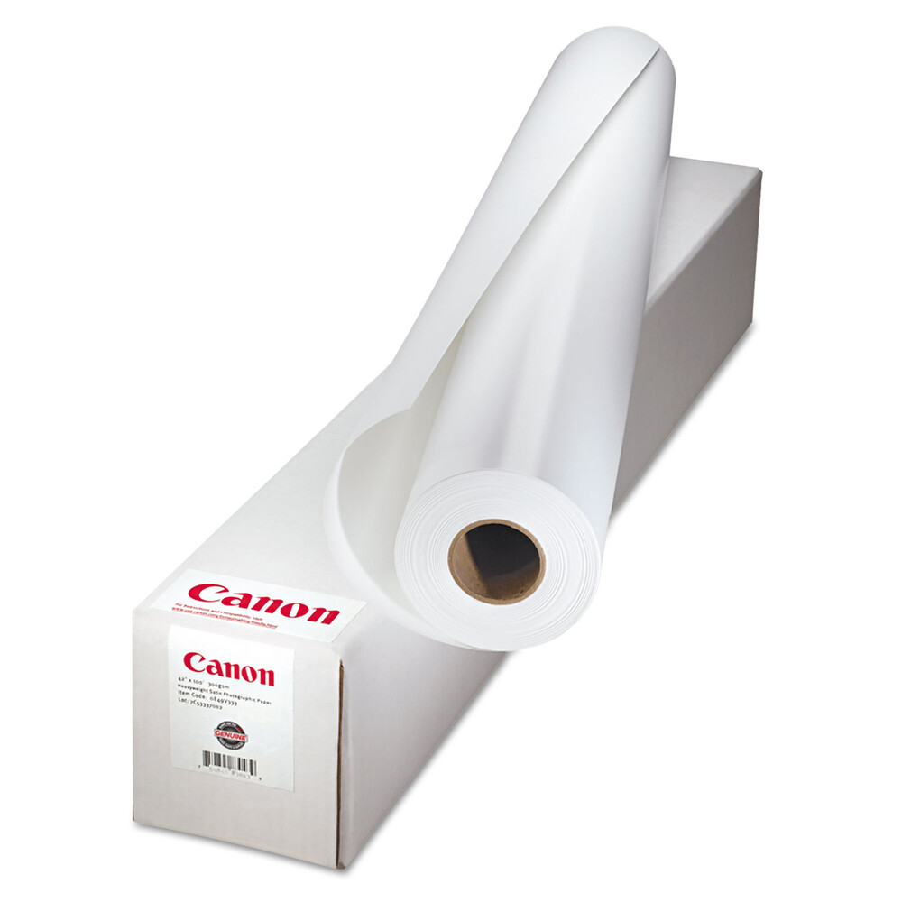 Matte Coated Paper Roll, 2″ Core, 5 Mil, 24″ X 100 Ft, Matte White