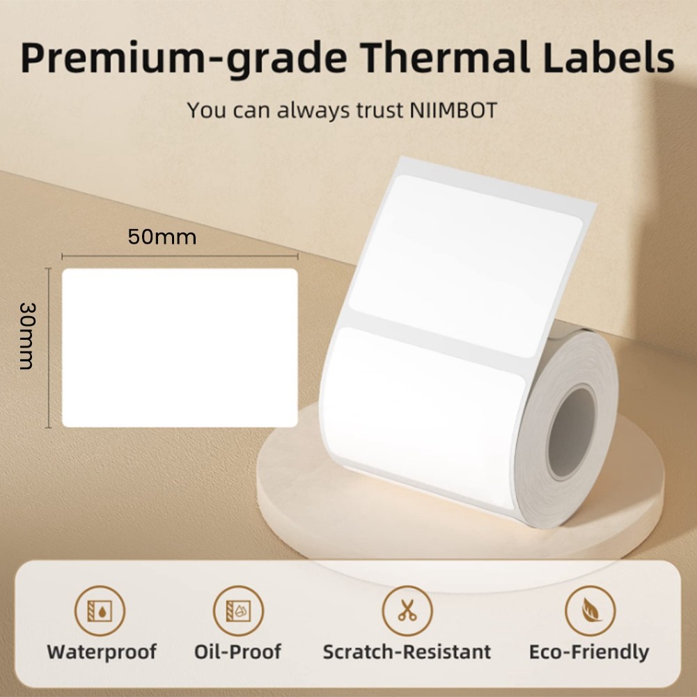 Label Maker Tape 50X30mm Sticker 230 Labeling Replacement with4852
