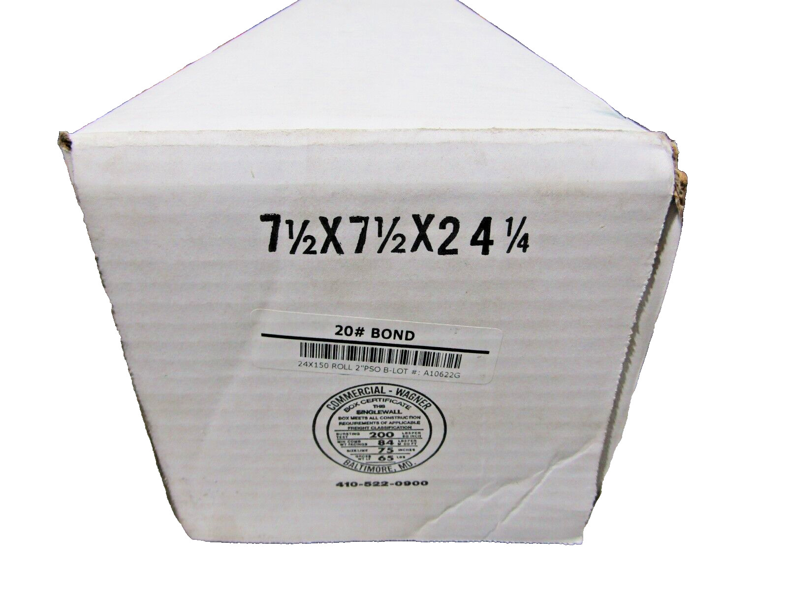🔥4) NEW PATRIOT 20LB BOND 2″ PSO PRINTER PAPER 24″ X 150′ 4 ROLLS IN BOX 13020B