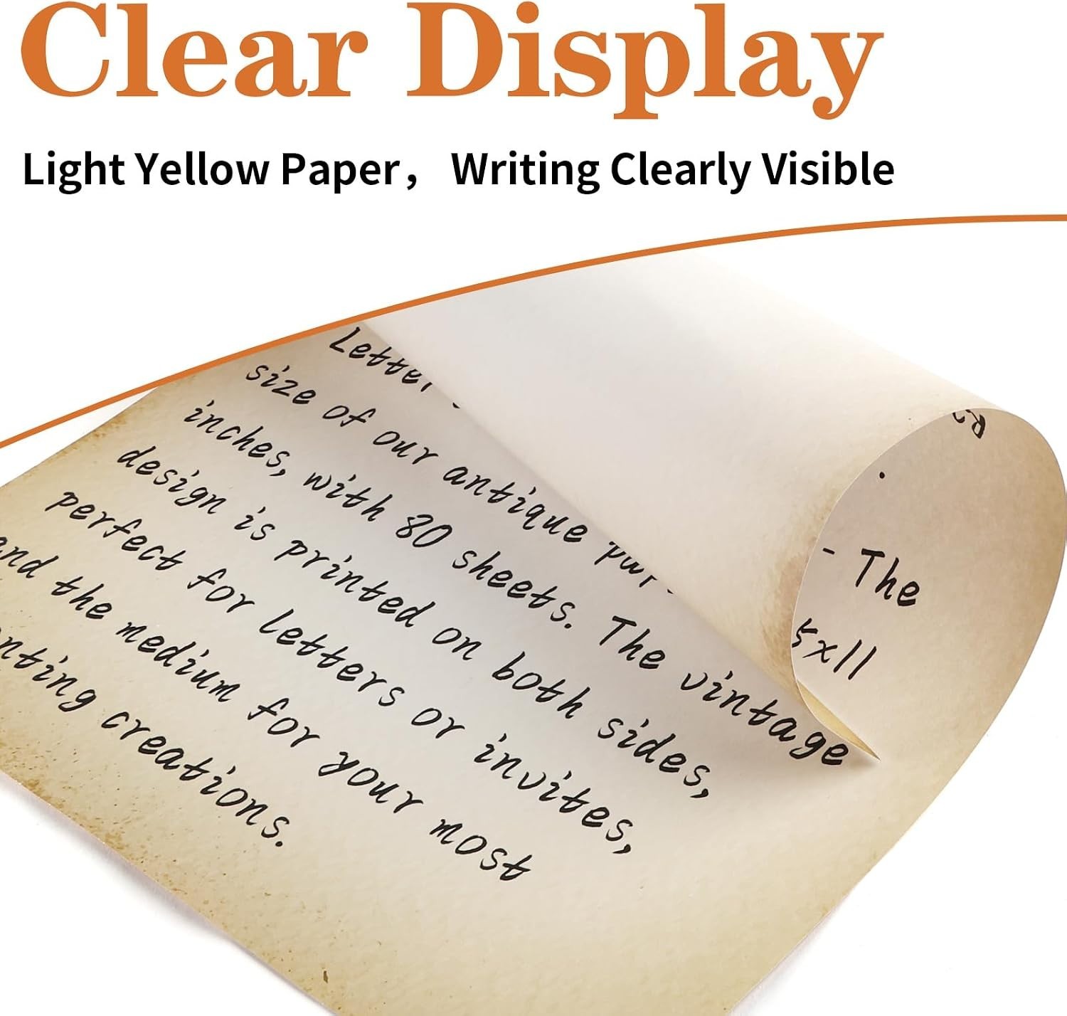 Double-Sided Antique Parchment Paper: 80 Letter Size Sheets for Creative Crafts