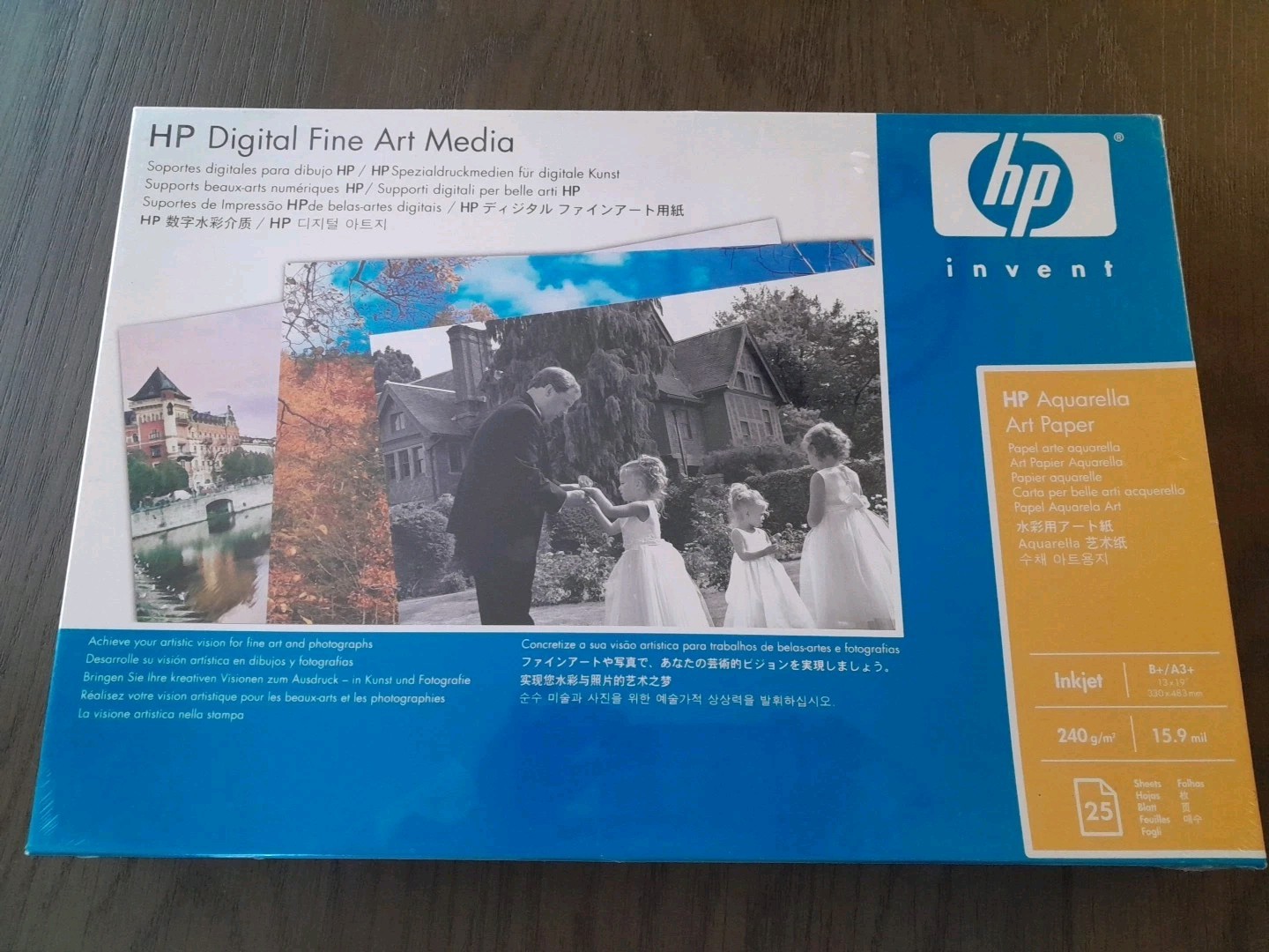 HP Digital Fine Art Media Artist Matte Canvas Inkjet 18 Mil 13″ x 19″ 25 Sheets