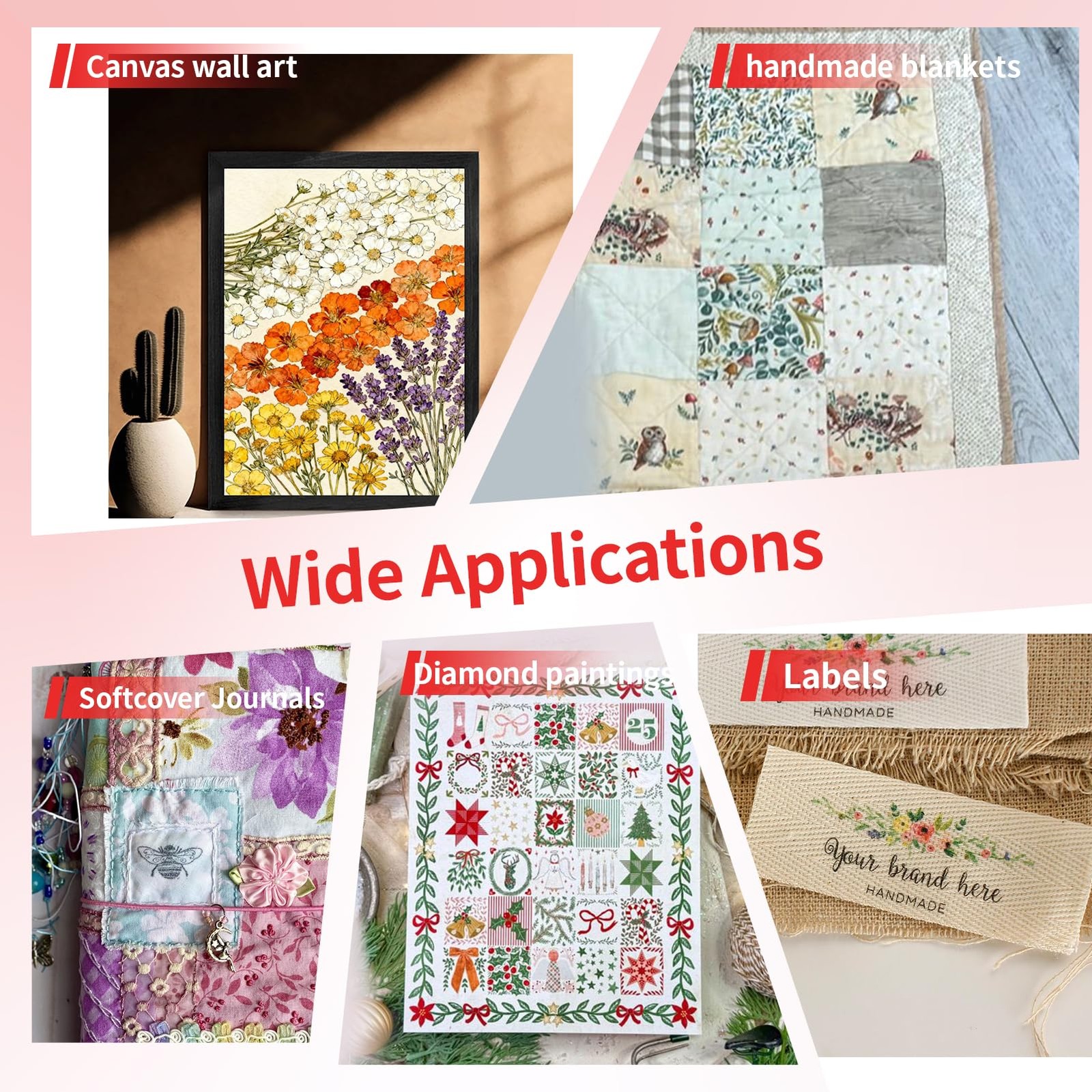 350g Premium Printable Cotton Fabric Sheets for Inkjet Printer – 8.5×11 Inch,…