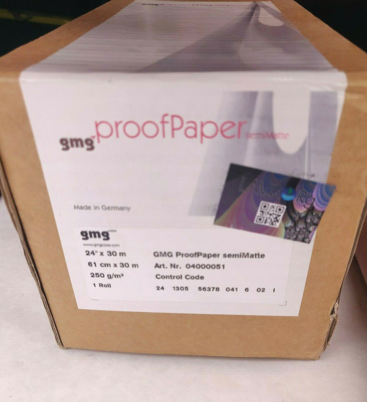 GMG ProofMedia SemiMatte 250 gsm Proof Paper Roll – 24″ x 98′ – Proofing Media