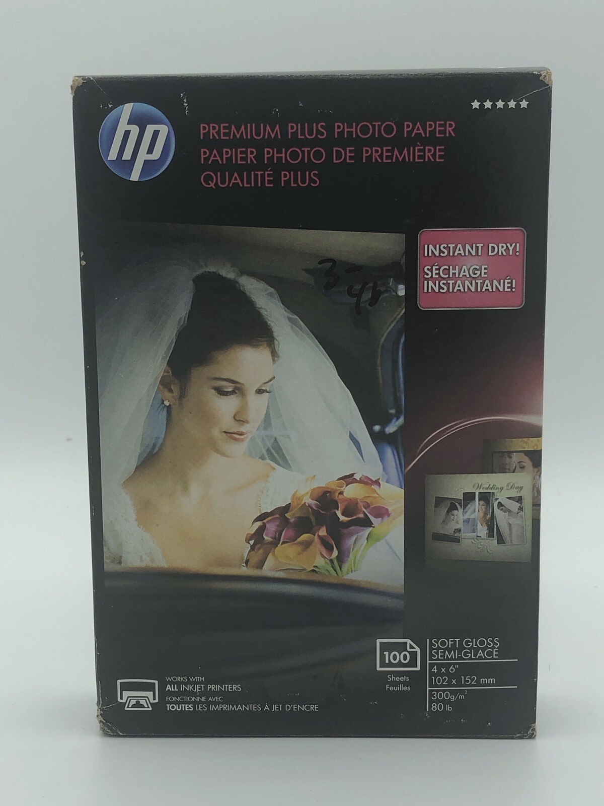 HP Premium Plus 4 x 6″ Soft Gloss Photo Paper – 100 Sheets – For All Inkjets