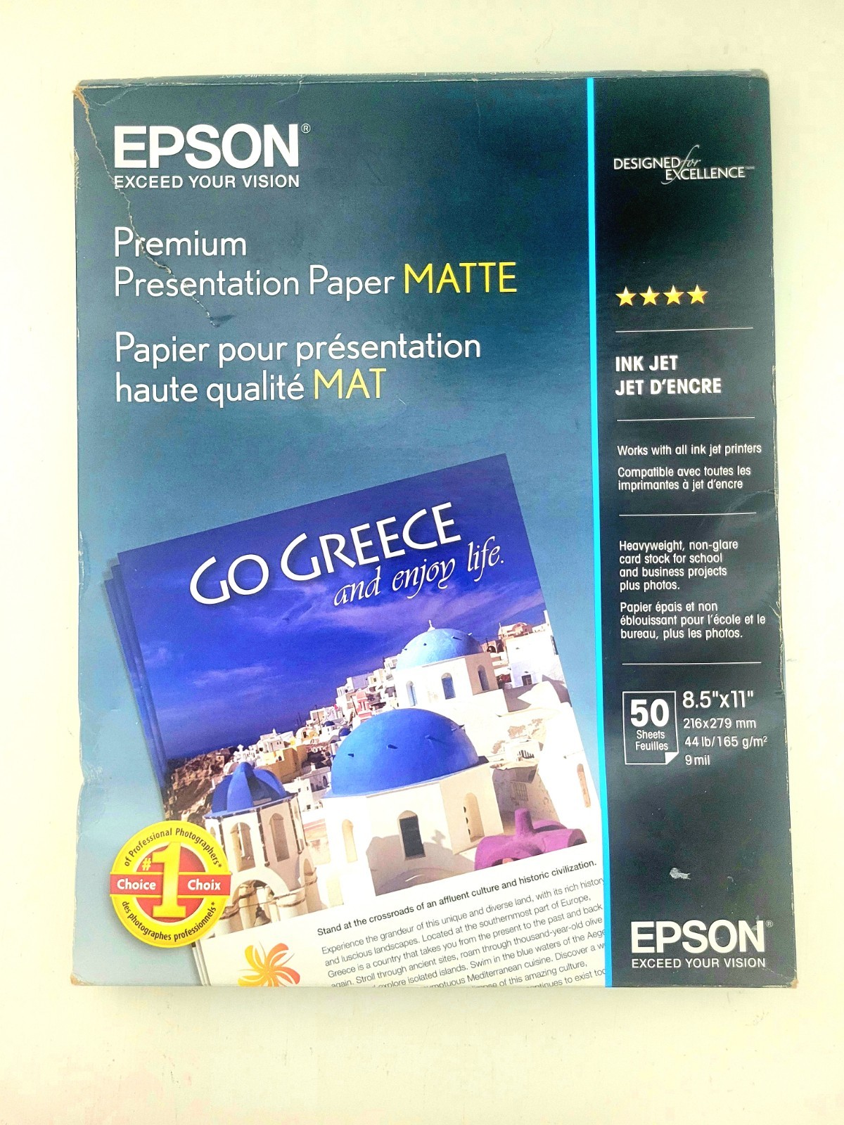 Epson Premium Presentation Paper Matte 8.5 X 11″ – Read Description Open Box- 44