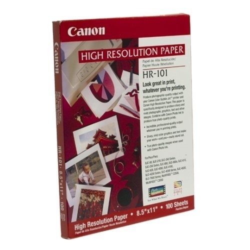 Canon HR-101 High Resolution Paper 8-1/2 x 11, White, 100 Sheets – FREE SHIPPING