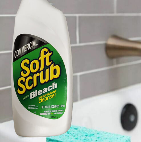 Soft Scrub Commercial Cleanser with Bleach, 36 oz Spray Bottle