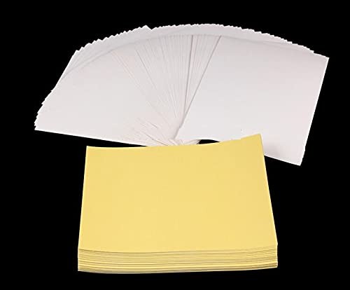 A4 Matte Sticker , 50 Pcs Adhesive Sticker Label for Printer, White Matte, Dr…