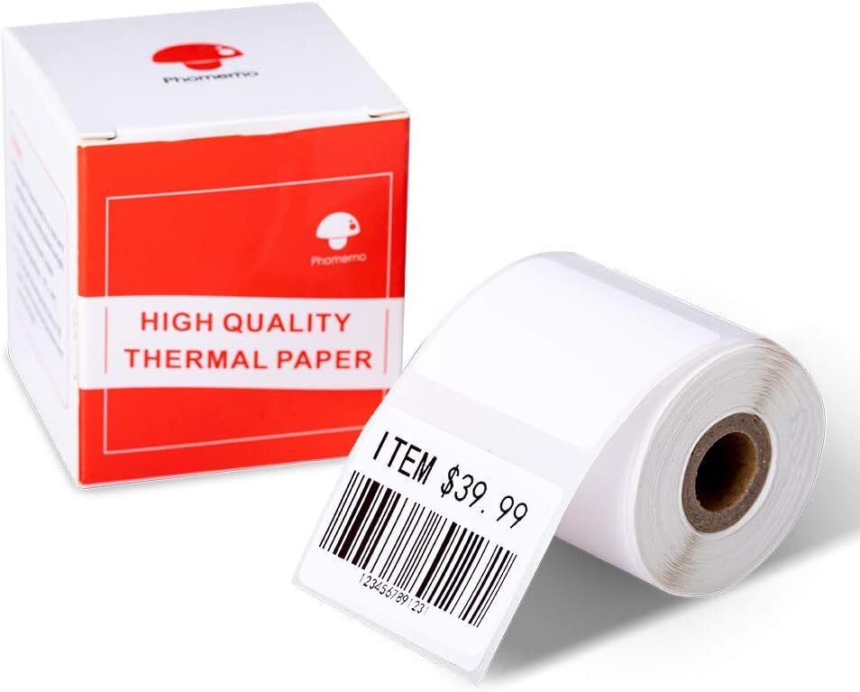 3 Rolls Phomemo M110/M100 Self-Adhesive Labels Sticker Thermal Paper 40x30mm